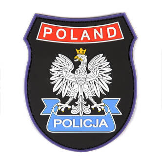 Naszywka emblemat POLAND Policja 3D