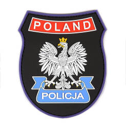 Naszywka emblemat POLAND Policja 3D